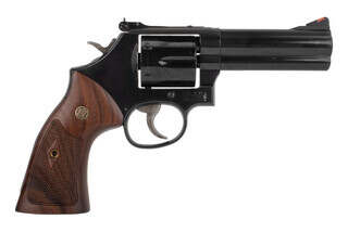 Smith and Wesson Model 586 Classic 357 magnum revolver with blued finish.